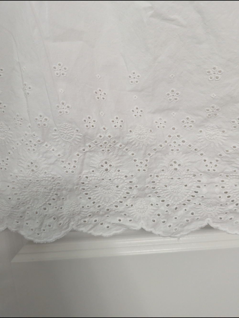 White Eyelet Cotton Top - Picture 9 of 9